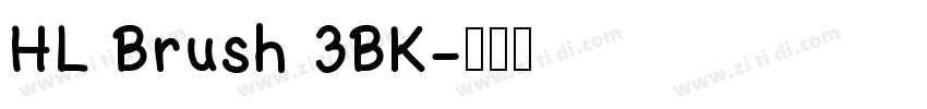 HL Brush 3BK字体转换